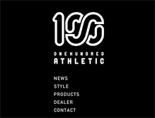 Tablet Screenshot of 100athletic.com